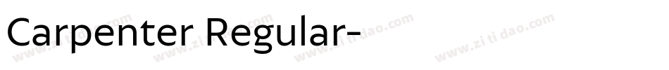 Carpenter Regular字体转换